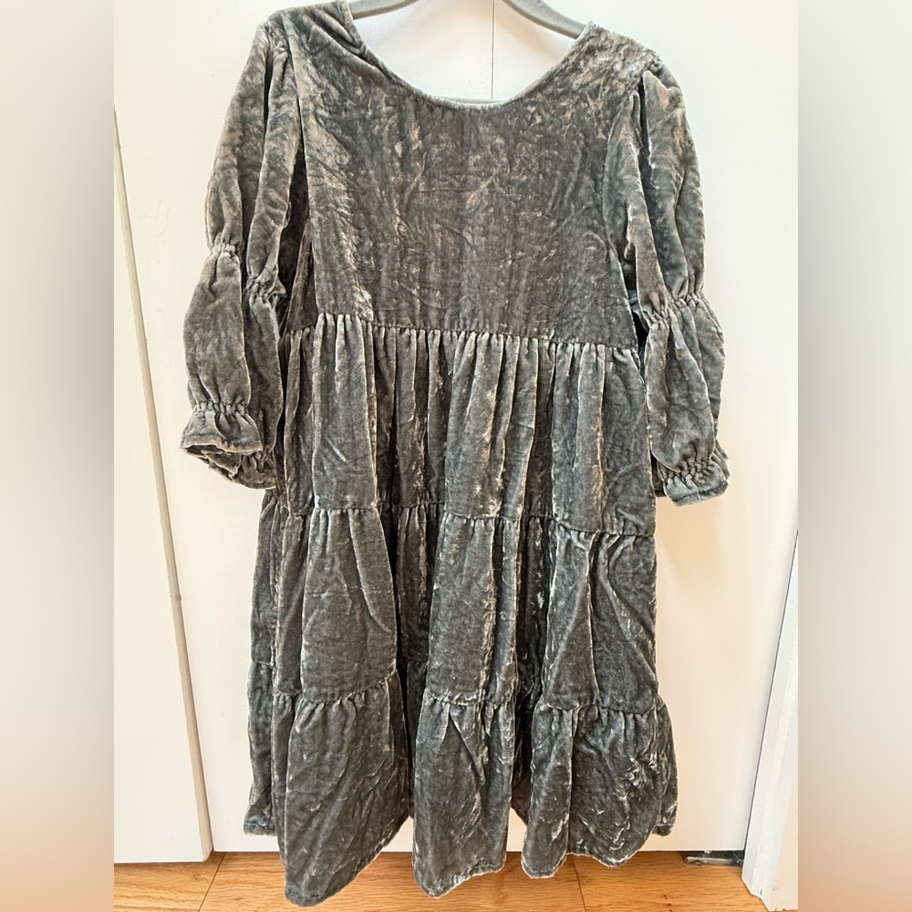 Noralee Ophelia velvet Dress - French Blue